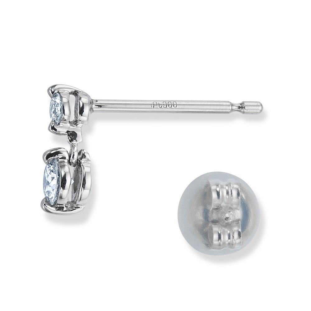 エーデル プラチナ ダイヤモンドピアス│ロイヤルアッシャー