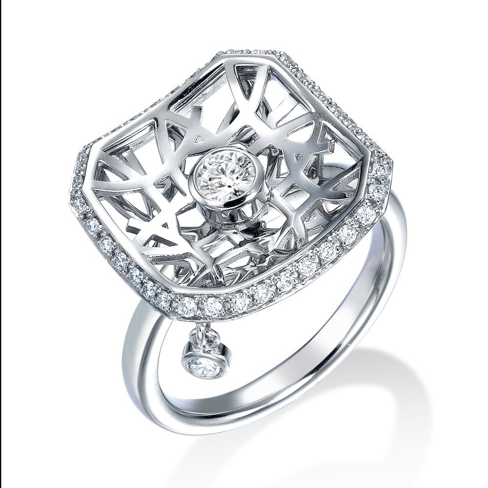 シーリング プラチナ ダイヤモンドリング│ロイヤルアッシャー