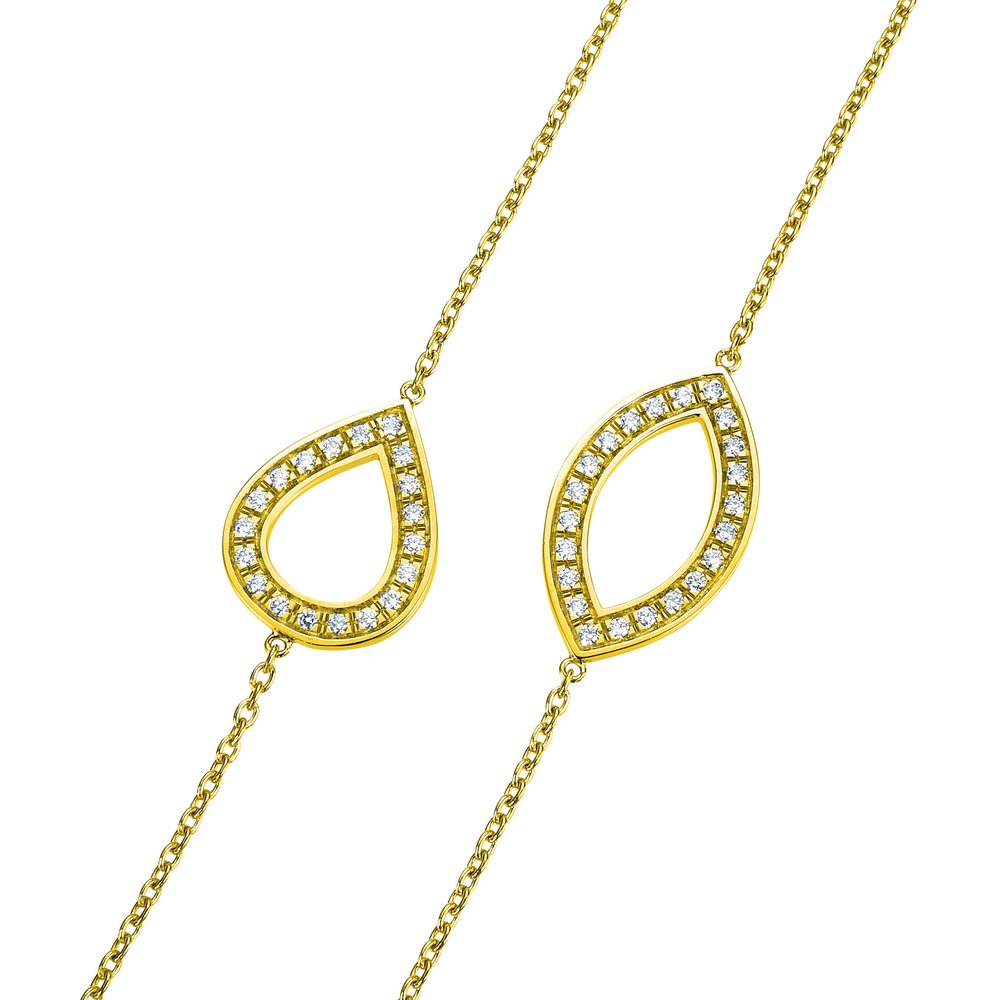 ナインシェイプス イエローゴールドダイヤモンド ネックレス│ロイヤルアッシャー