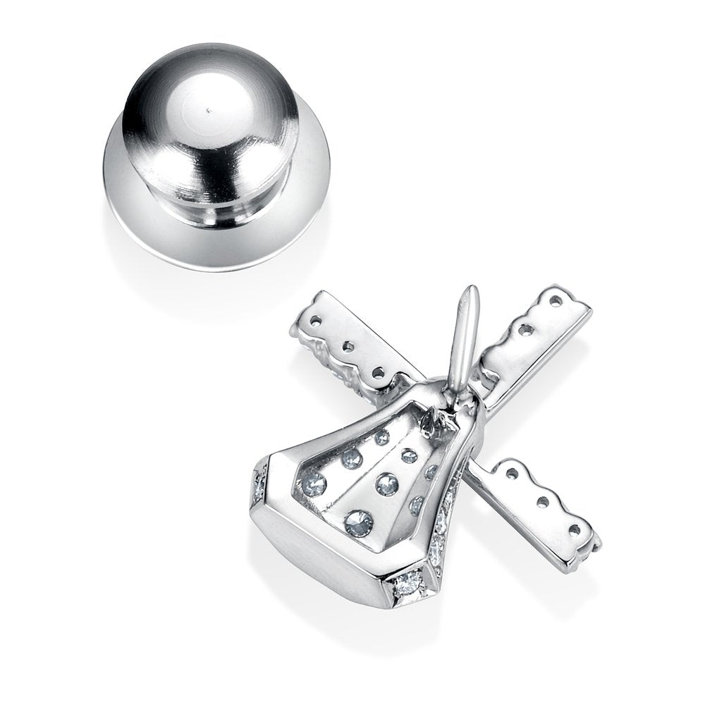 ボヤージュ プラチナ ダイヤモンドピンブローチ│ロイヤルアッシャー