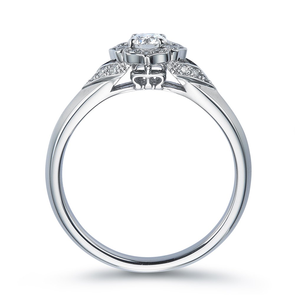 ロイヤル・アッシャー・ブリリアントカット プラチナ ダイヤモンドリング│ロイヤルアッシャー