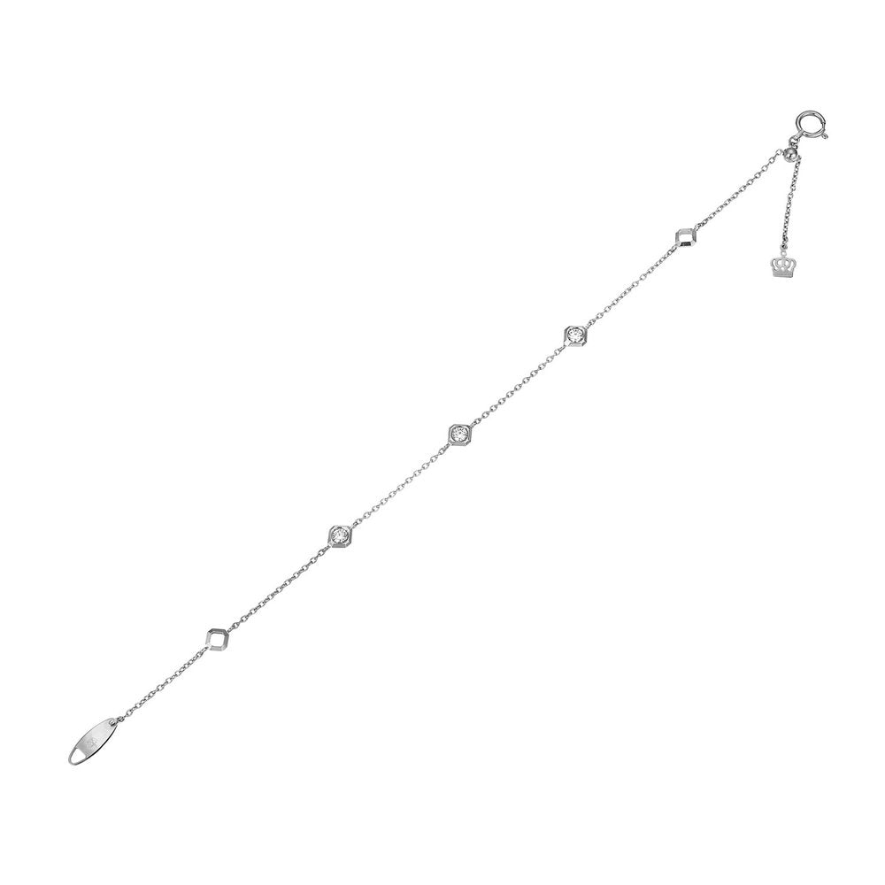 ギフト プラチナ ダイヤモンドブレスレット│ロイヤルアッシャー