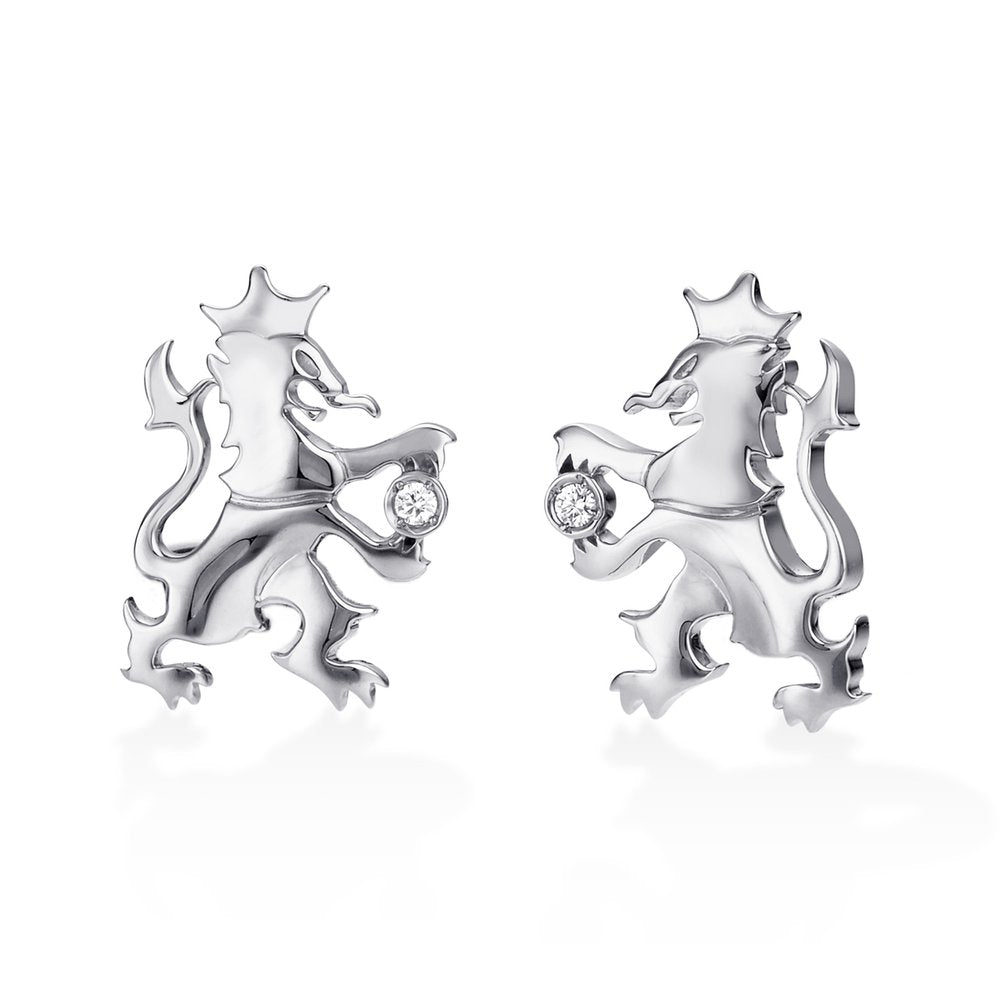 ボヤージュ プラチナ ダイヤモンドカフリンクス│ロイヤルアッシャー