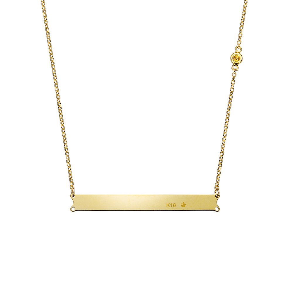 ディアマントストラート K18イエローゴールド オレンジダイヤモンドペンダント│ロイヤルアッシャー