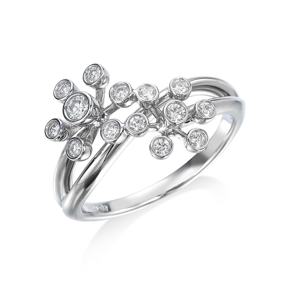 モダンライト プラチナ ダイヤモンドリング│ロイヤルアッシャー