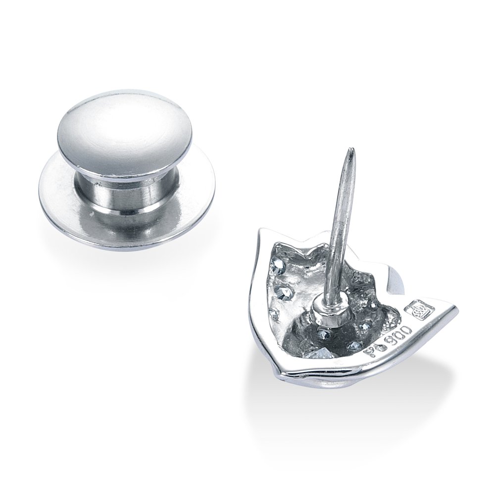 フロリアード プラチナ ダイヤモンドピンブローチ│ロイヤルアッシャー