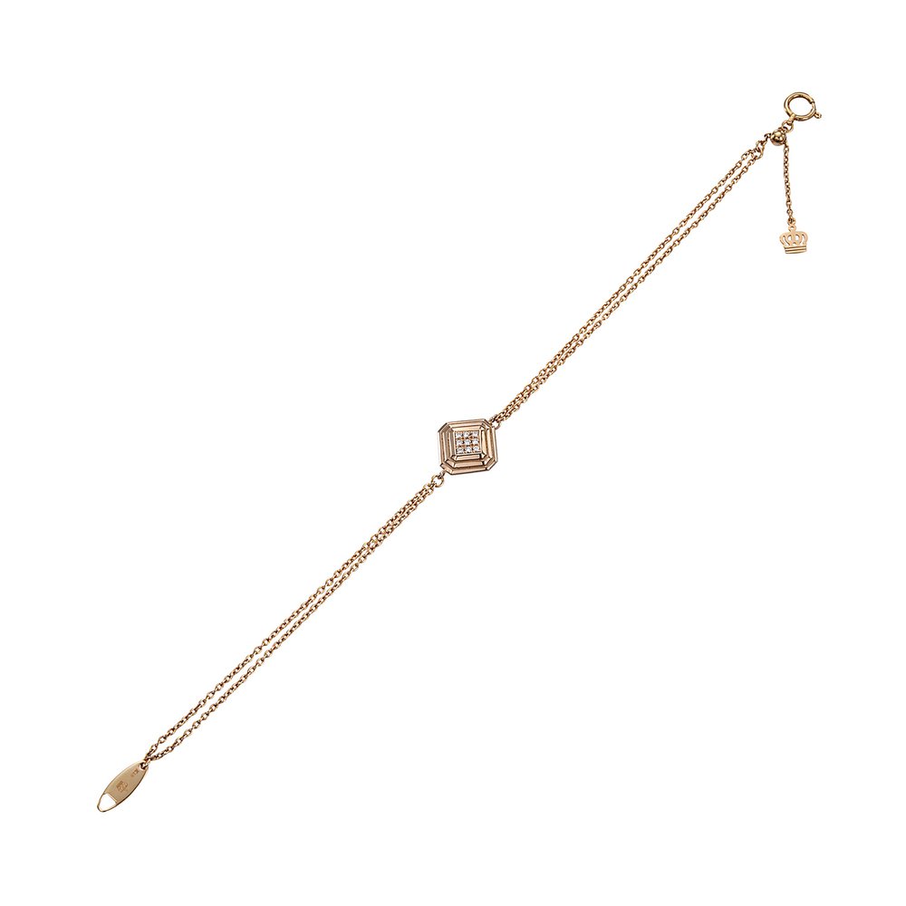 K18ピンクゴールド ダイヤモンドブレスレット│ロイヤルアッシャー