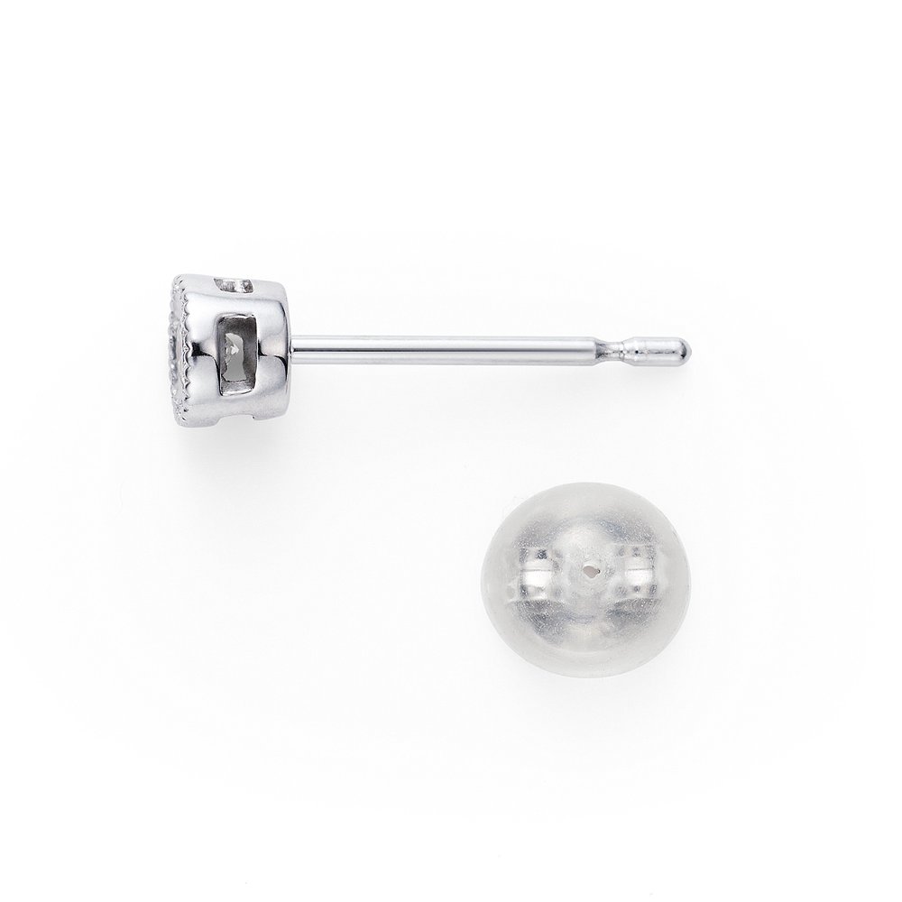 プラチナ ダイヤモンドピアス│ロイヤルアッシャー