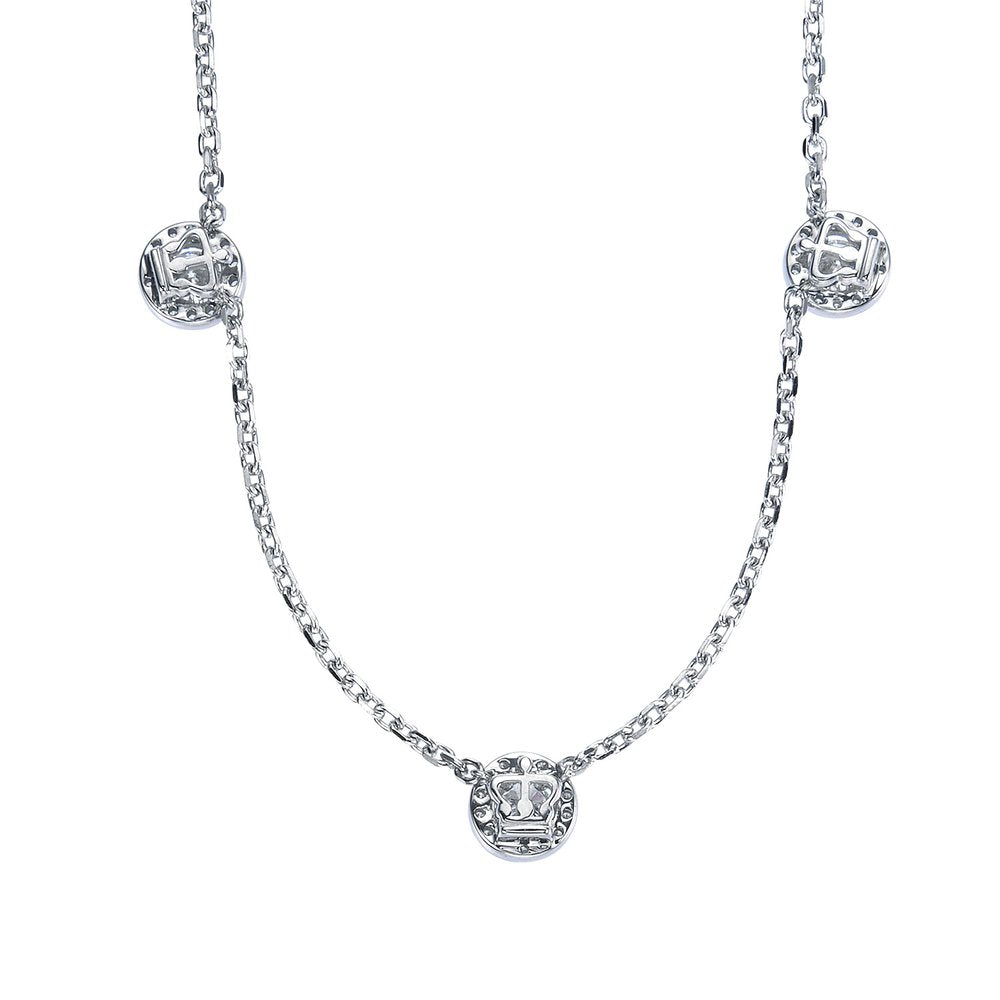 ロイヤル・アッシャー・ブリリアントカット プラチナ ダイヤモンドペンダント│ロイヤルアッシャー