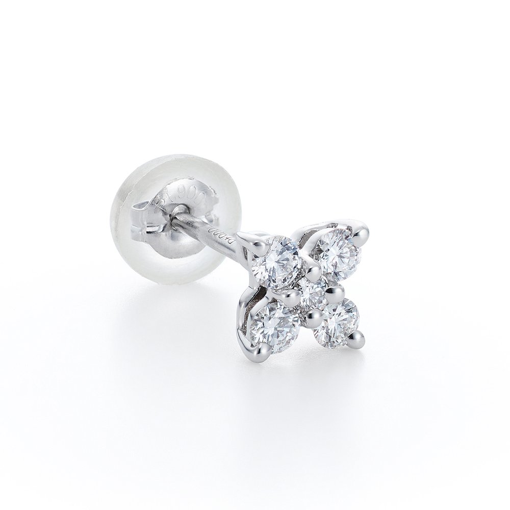 プラチナ ダイヤモンドピアス│ロイヤルアッシャー