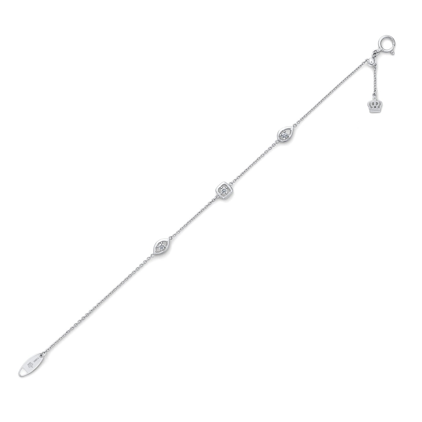 ナインシェイプス® プラチナ ダイヤモンドブレスレット