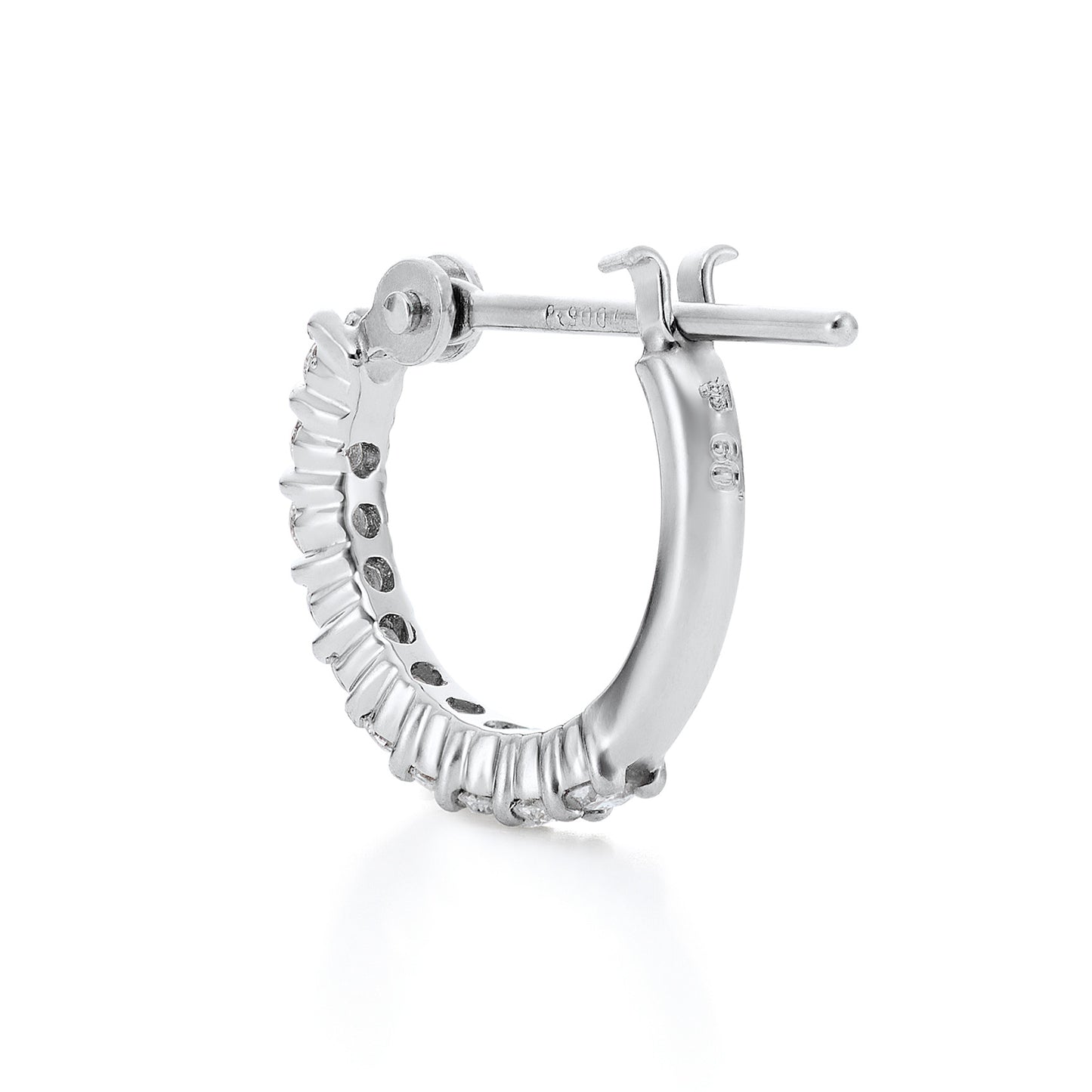 エーデル プラチナ ダイヤモンドフープピアス│ロイヤルアッシャー