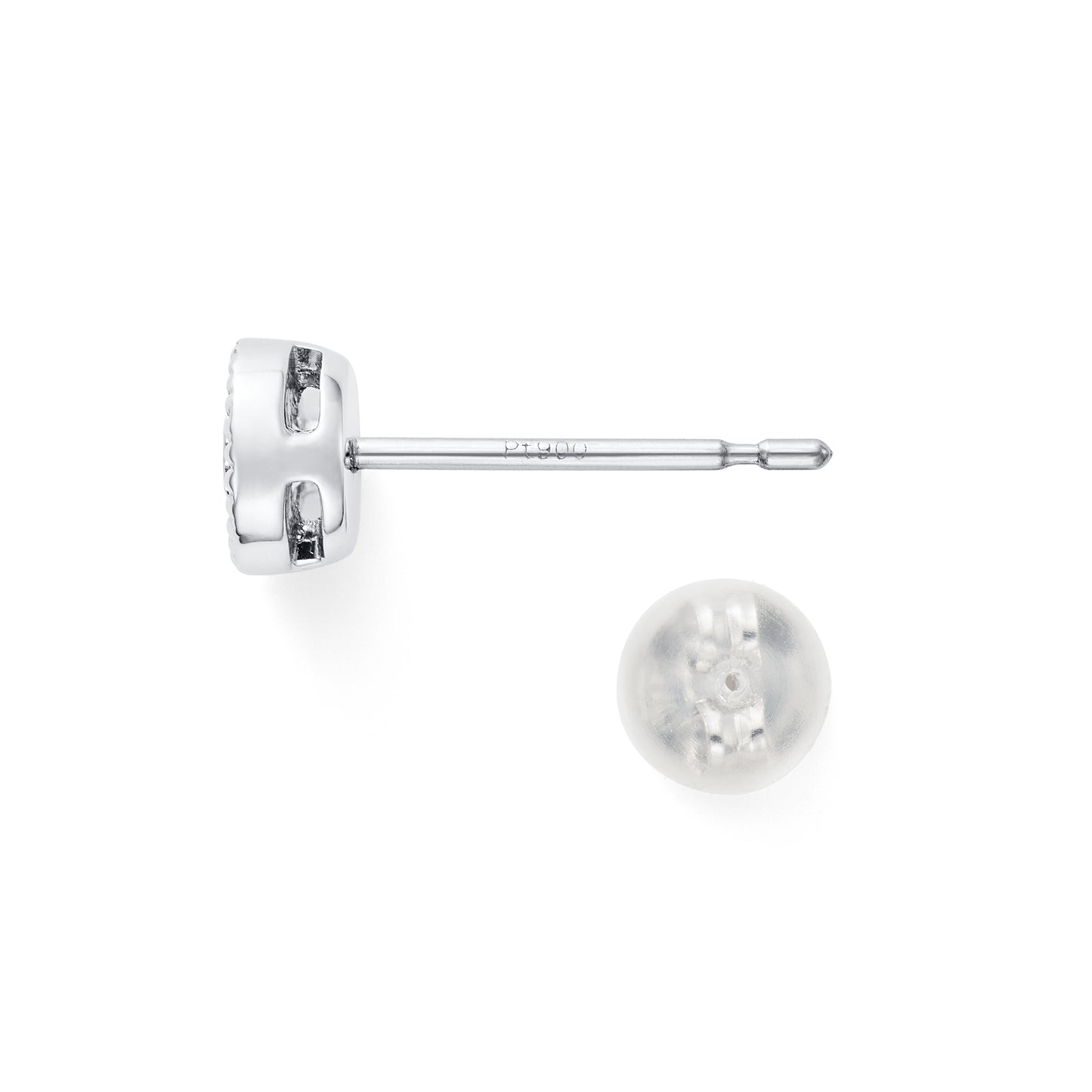 プラチナ ダイヤモンドピアス