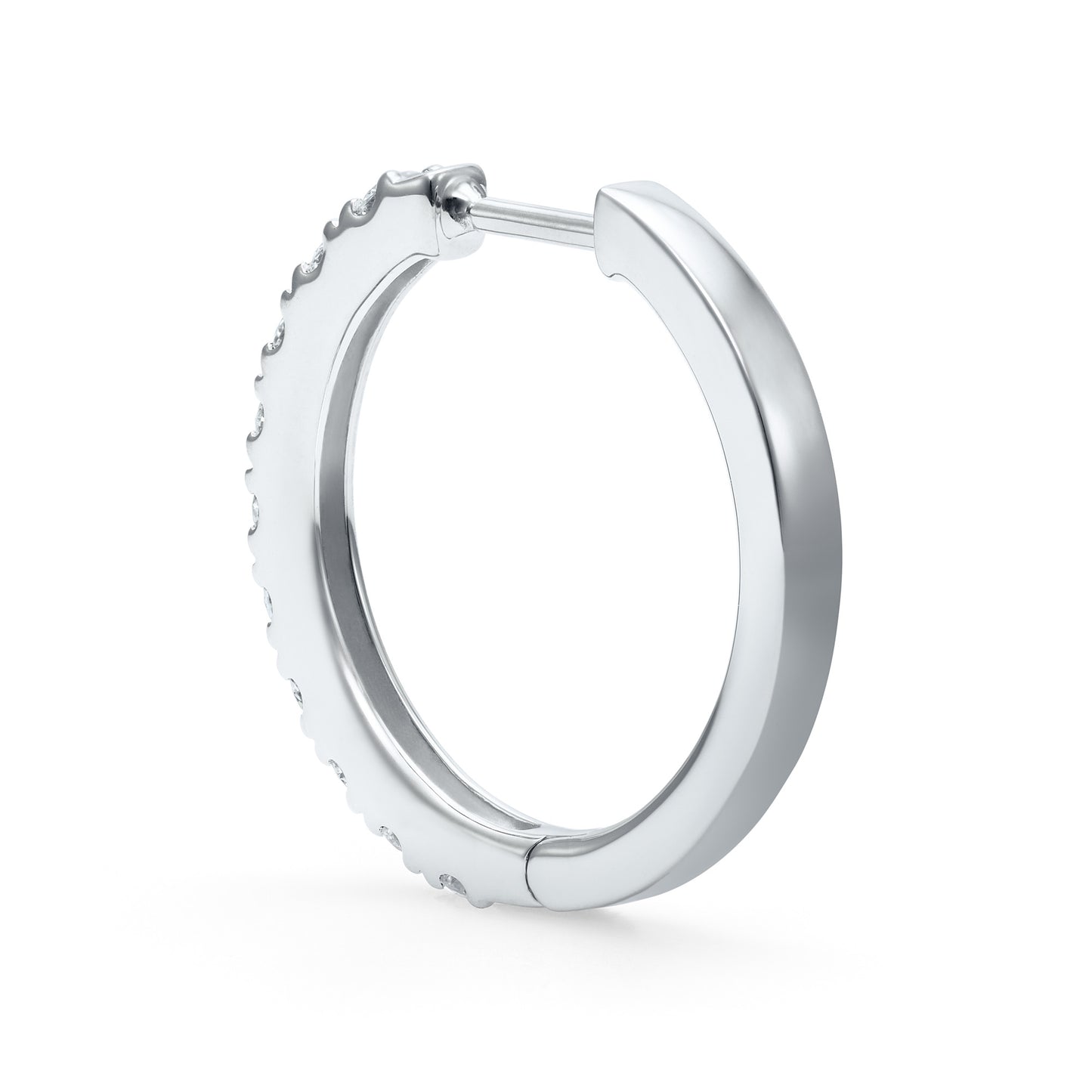 エーデル プラチナ ダイヤモンドフープピアス