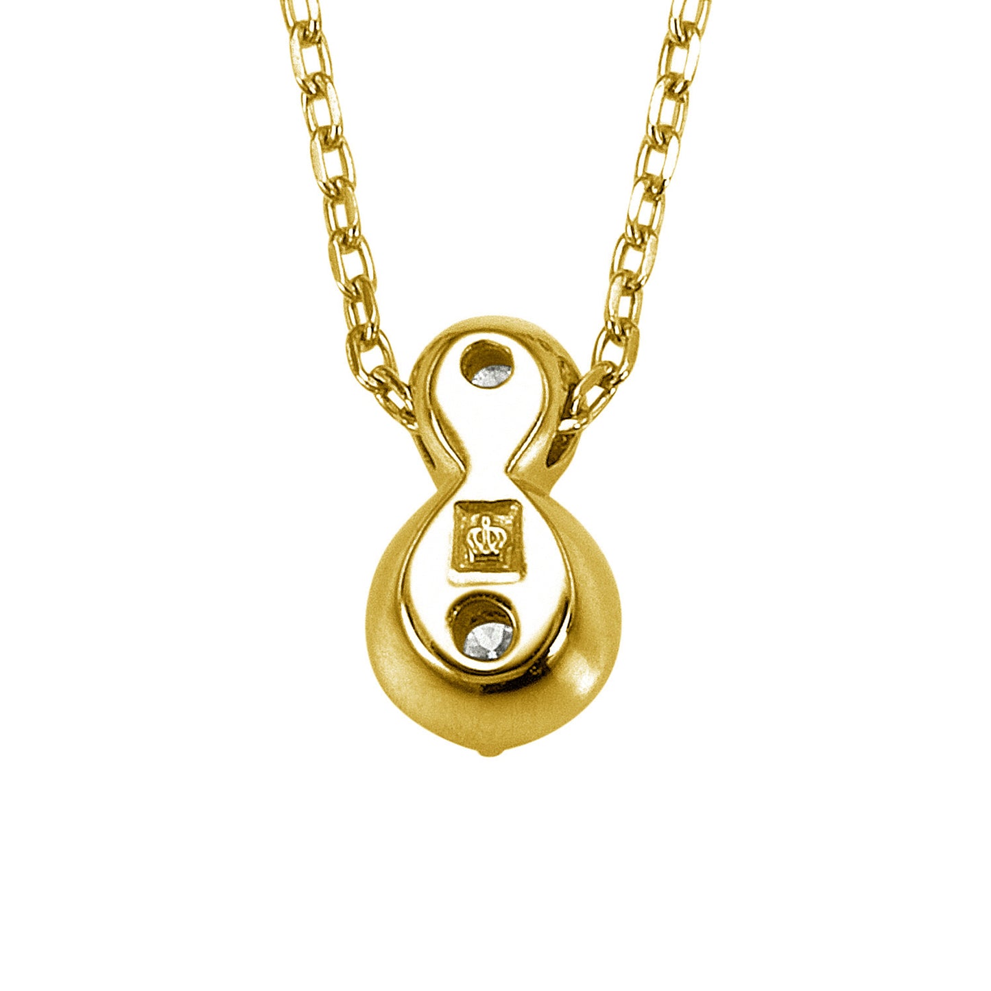 ギフト K18イエローゴールド ダイヤモンドペンダント