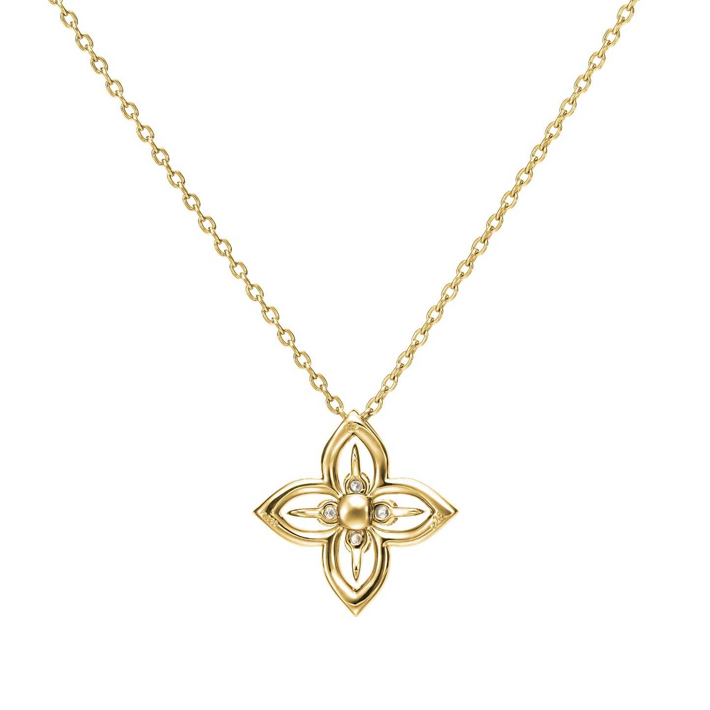 フロリアード K18イエローゴールド ダイヤモンドペンダント