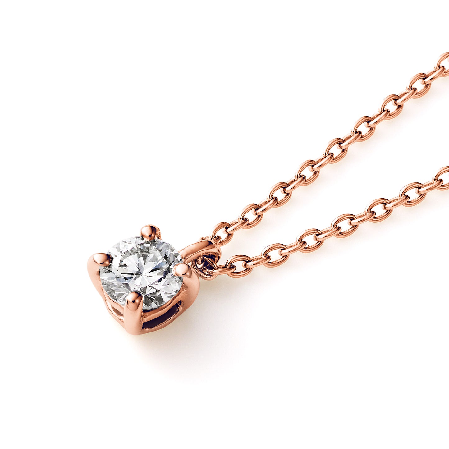 エーデル K18ピンクゴールド ダイヤモンドペンダント0.15ct│ロイヤルアッシャー