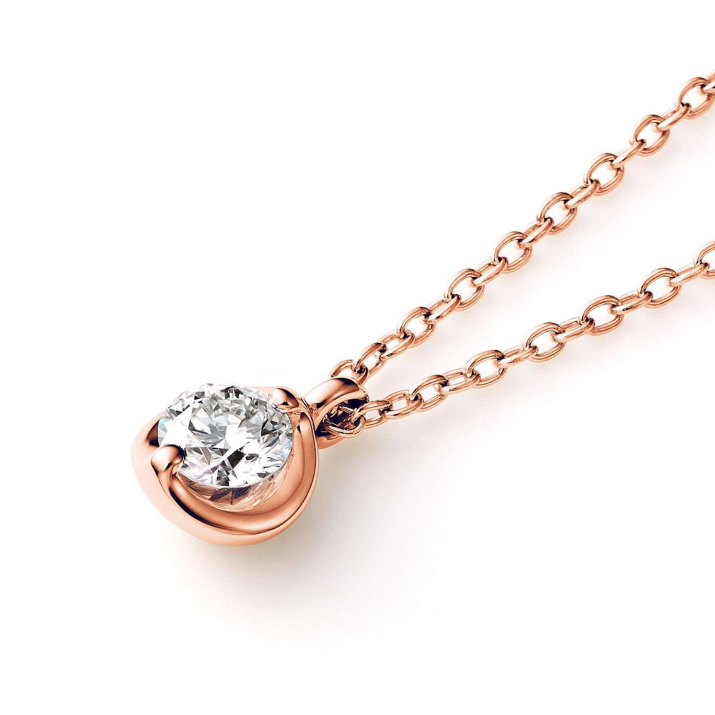 エーデル K18ピンクゴールド ダイヤモンドペンダント0.15ct│ロイヤルアッシャー