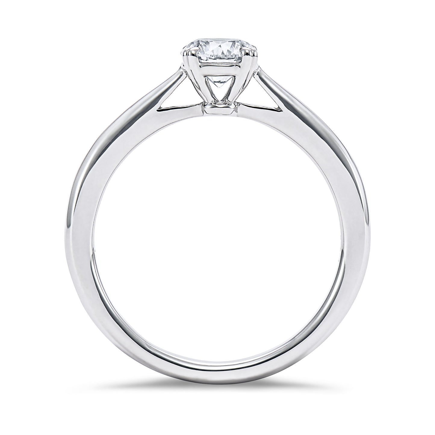 ロイヤル・アッシャー・ブリリアントカット プラチナ ダイヤモンドリング