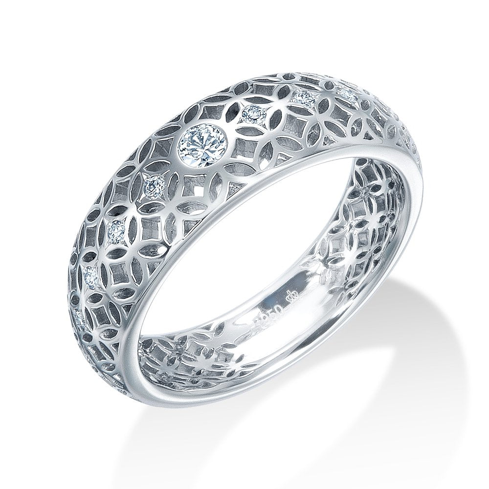 シーリング プラチナ ダイヤモンドリング│ロイヤルアッシャー