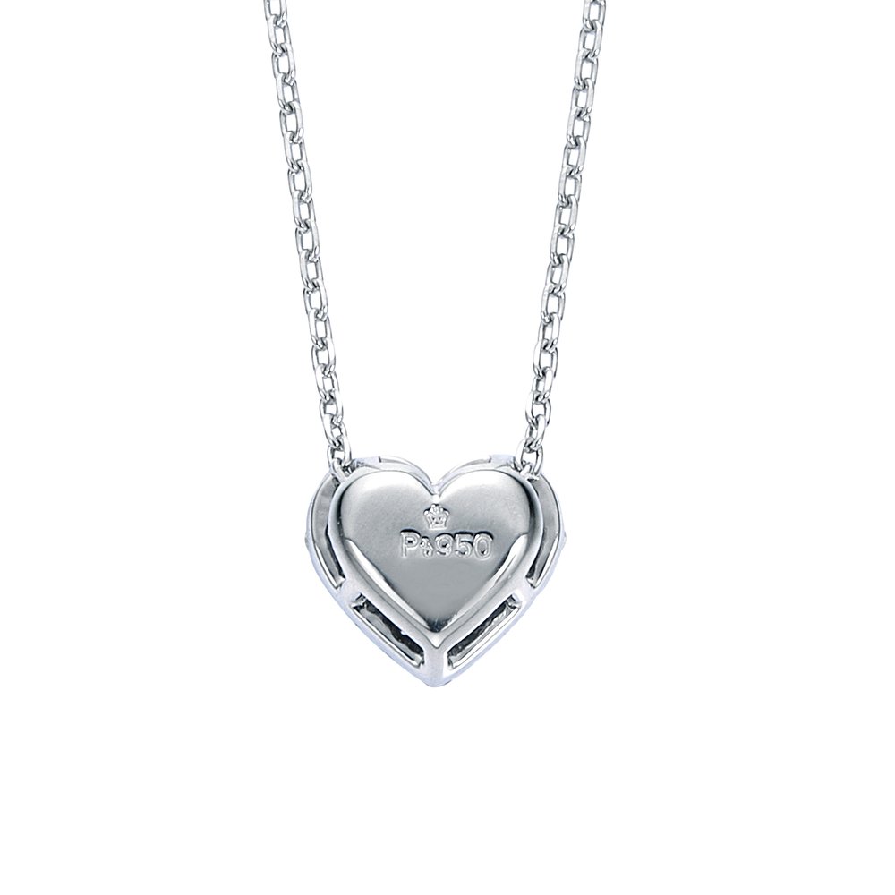 ハート プラチナ ダイヤモンドペンダント│ロイヤルアッシャー