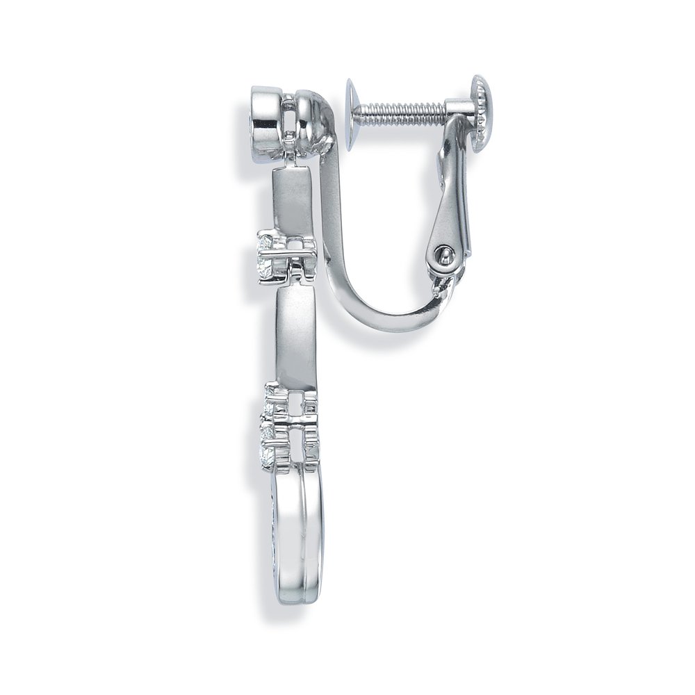 シャンデリア プラチナ ダイヤモンドイヤリング│ロイヤルアッシャー