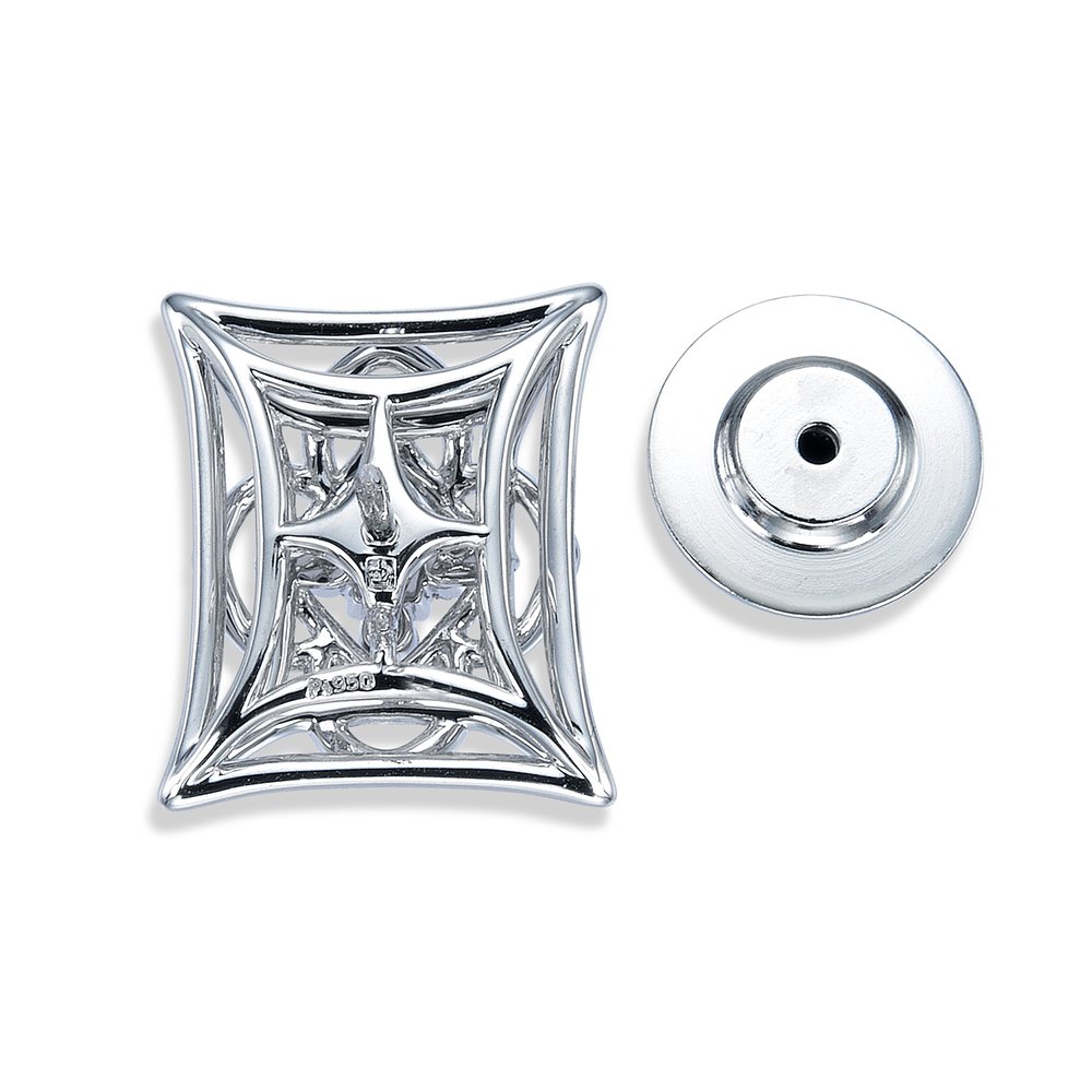 シーリング プラチナ ダイヤモンドピンブローチ│ロイヤルアッシャー