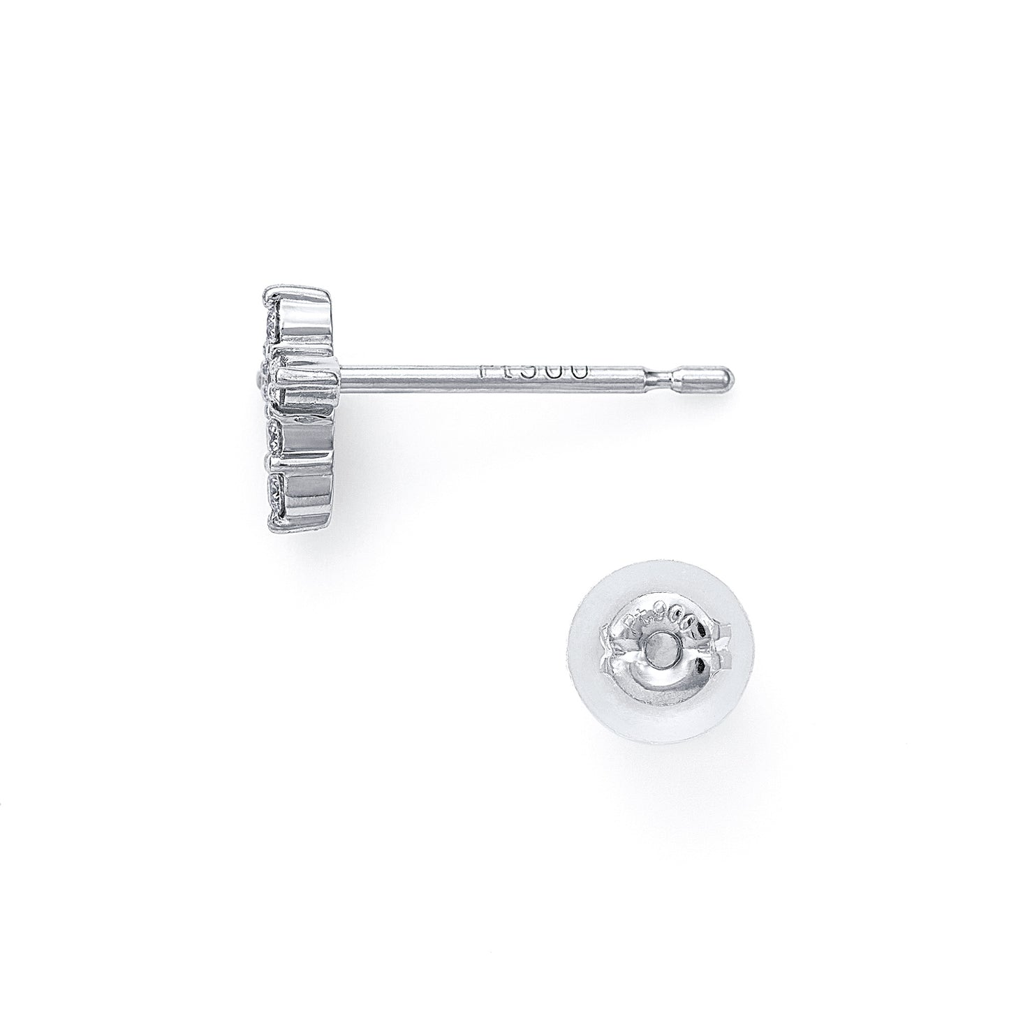 クロス プラチナ ダイヤモンドピアス│ロイヤルアッシャー