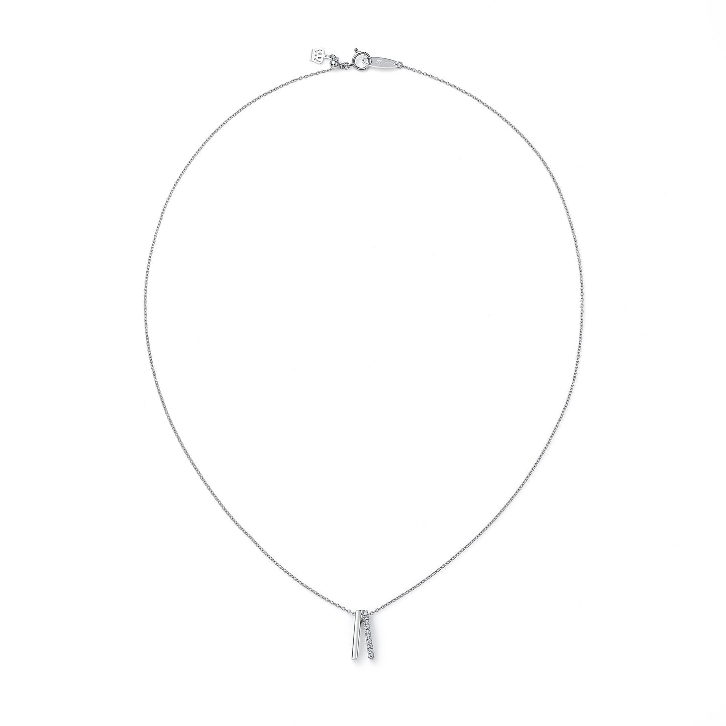 ライン プラチナ ダイヤモンドペンダント│ロイヤルアッシャー