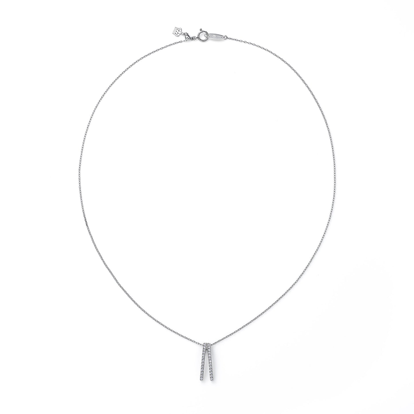 ライン プラチナ ダイヤモンドペンダント│ロイヤルアッシャー