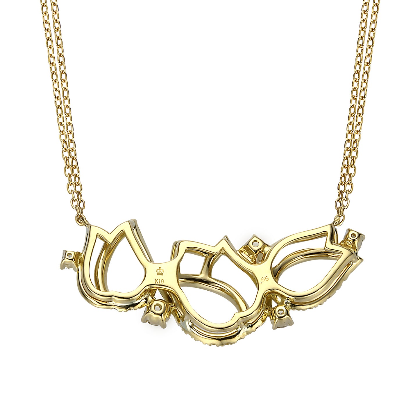 フロリアード K18イエローゴールド ダイヤモンドペンダント│ロイヤルアッシャー