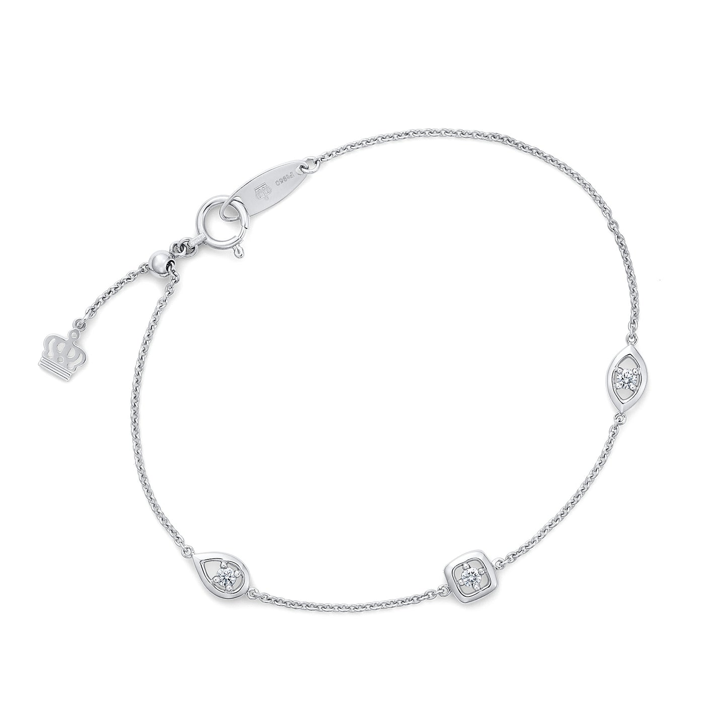 ナインシェイプス® プラチナ ダイヤモンドブレスレット