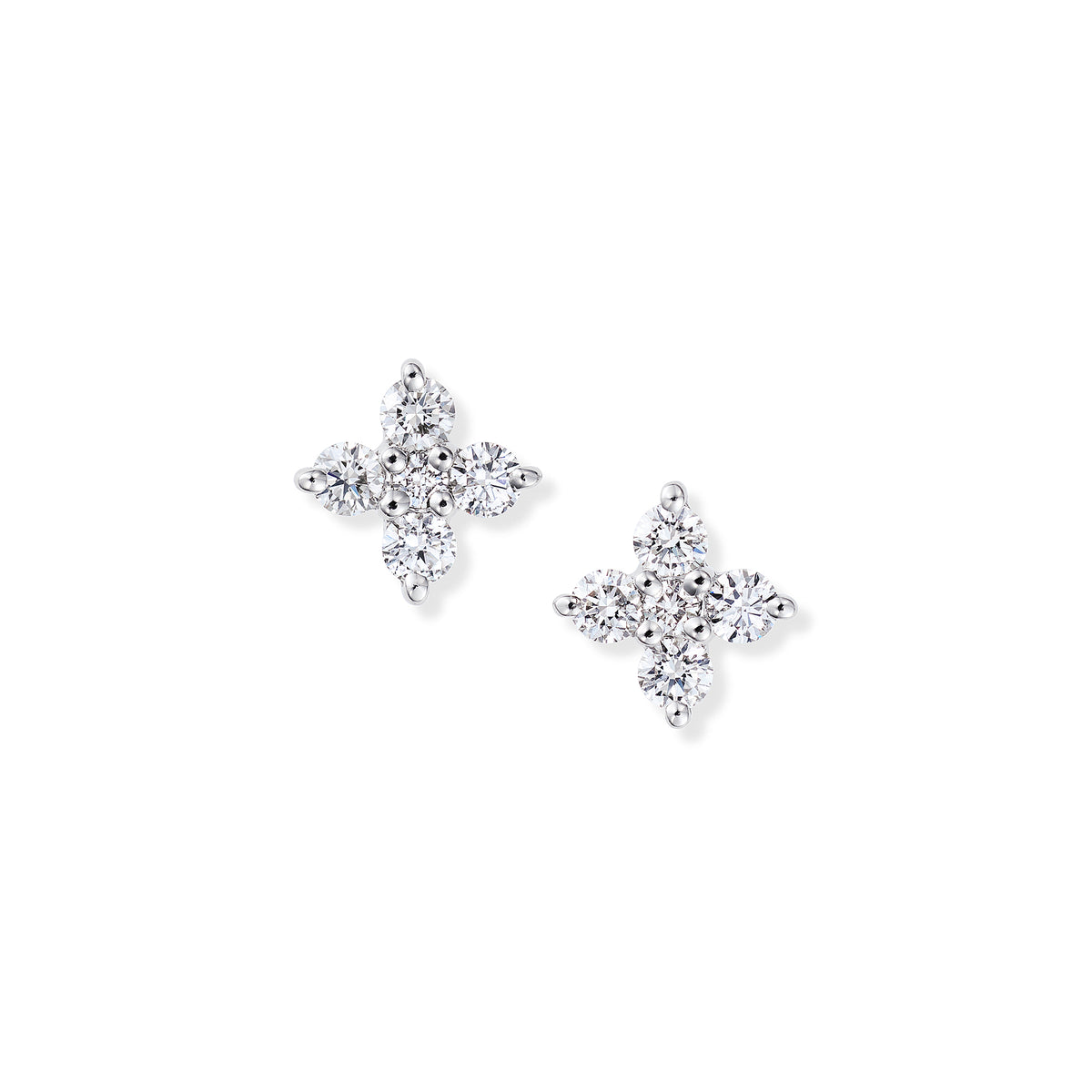 フロリアード プラチナ ダイヤモンドピアス│ ROYALASSCHER – ロイヤル 
