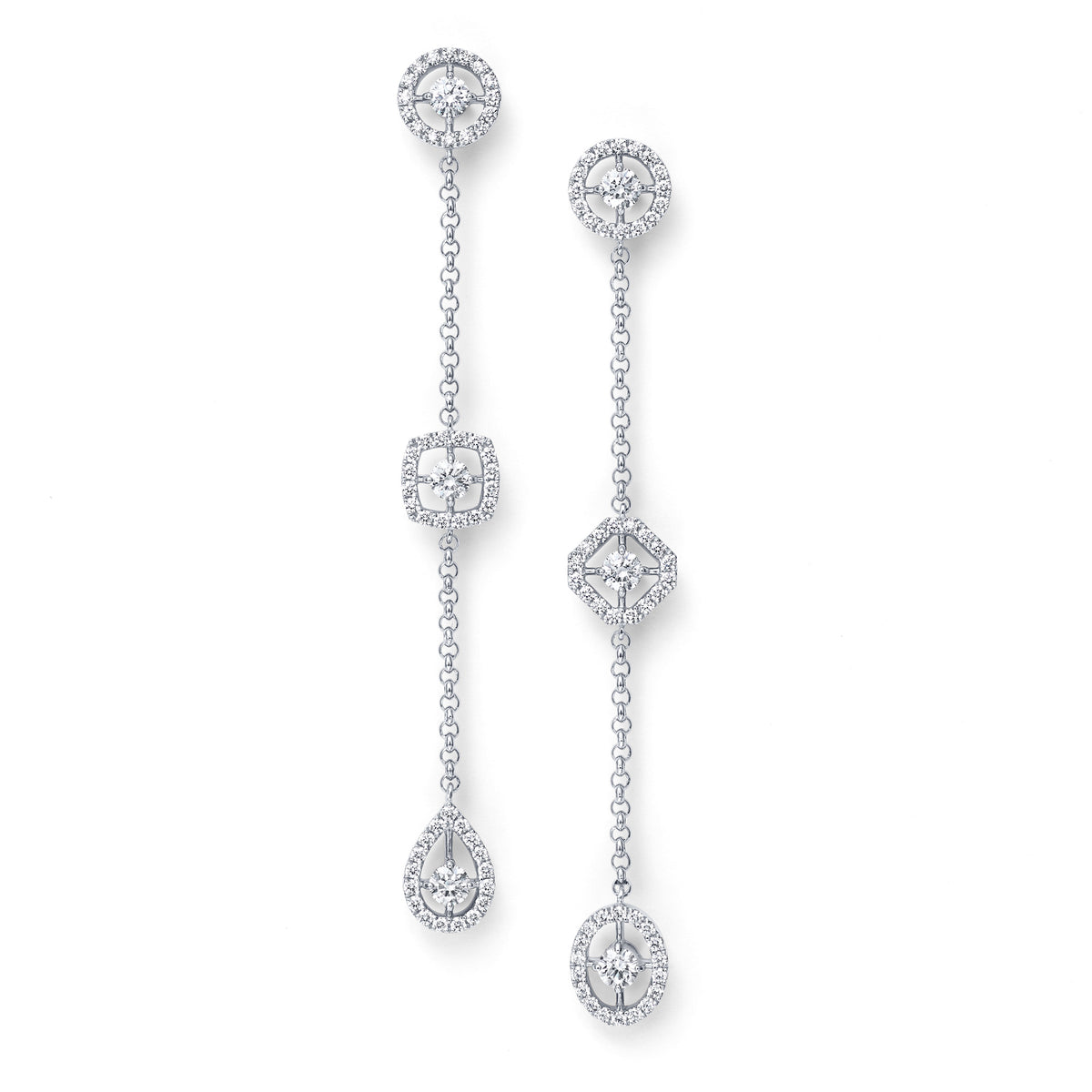 ROYAL ASSCHER0.36ct エーデル プラチナ ダイヤモンドピアス