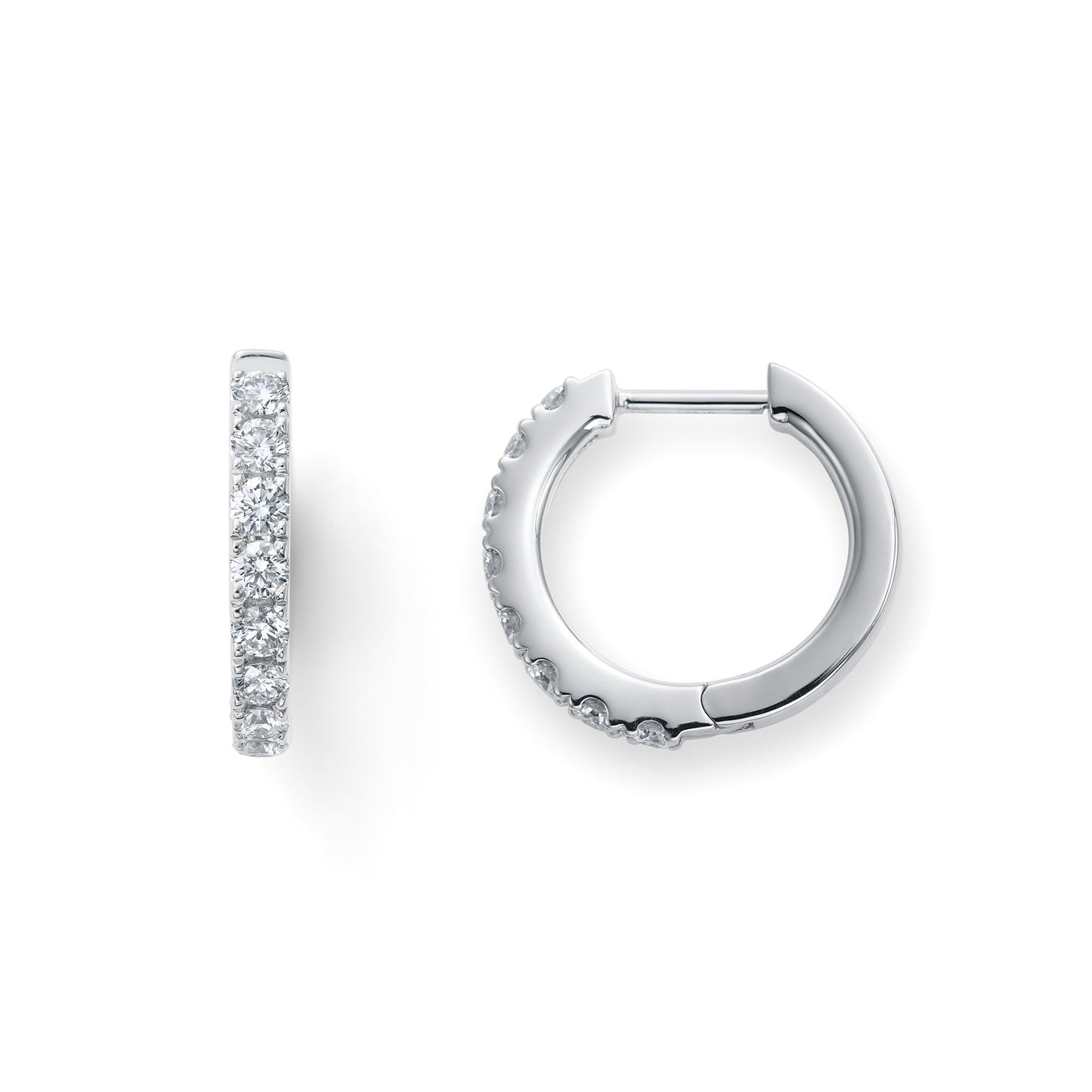 エーデル プラチナ ダイヤモンドフープピアス