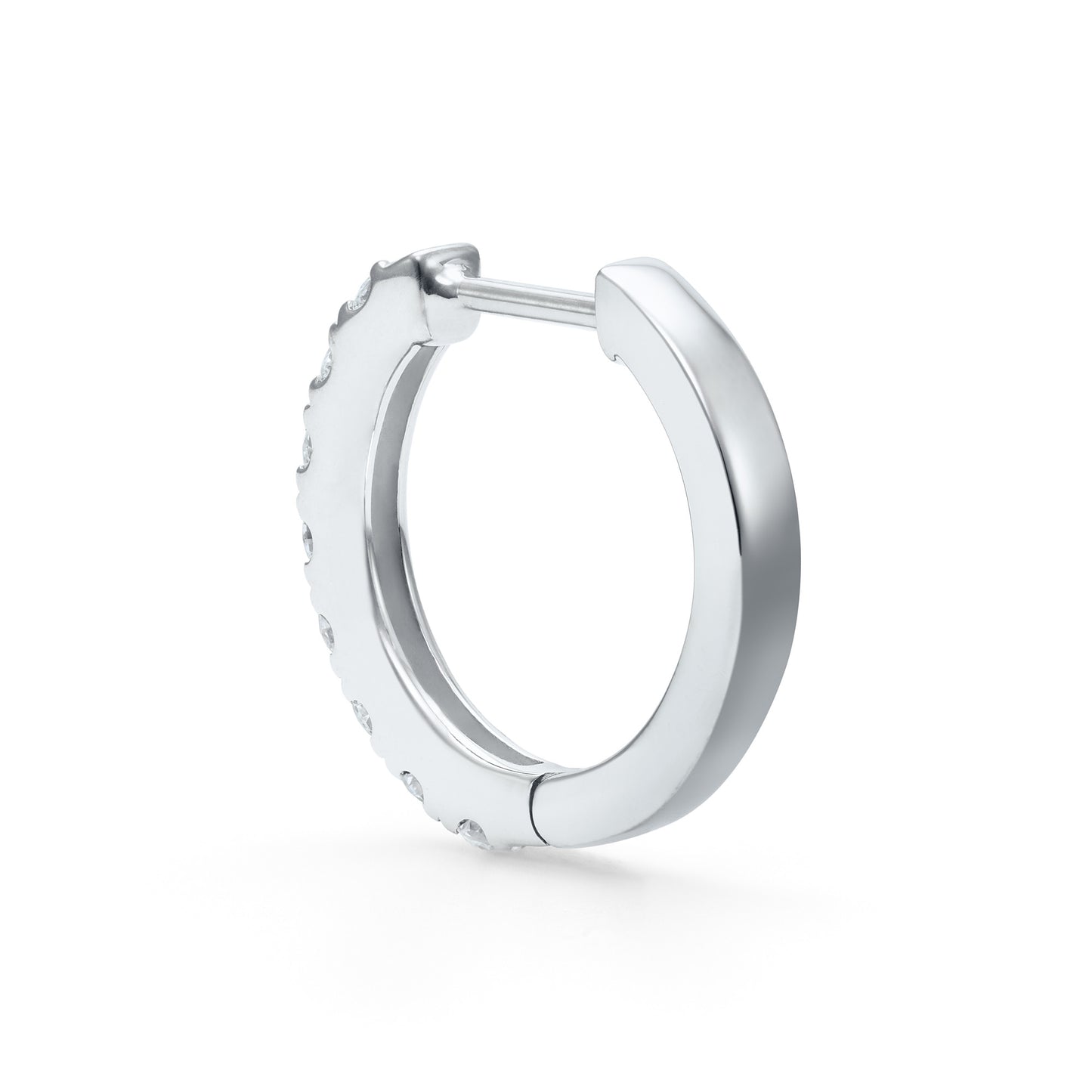 エーデル プラチナ ダイヤモンドフープピアス