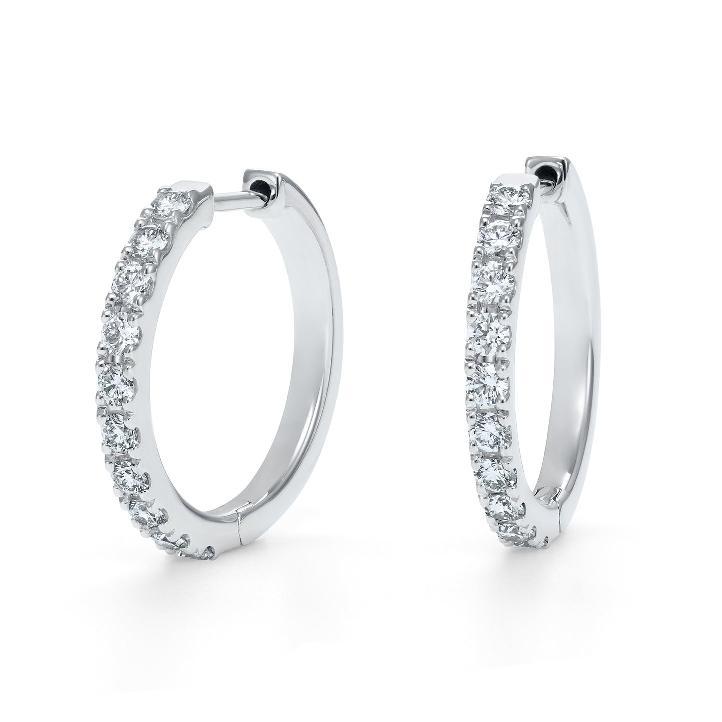 エーデル プラチナ ダイヤモンドフープピアス