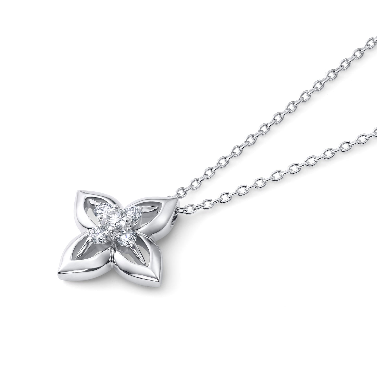 フロリアード プラチナ ダイヤモンドペンダント