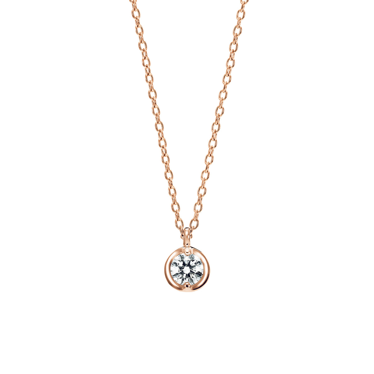 エーデル K18ピンクゴールド ダイヤモンドペンダント0.15ct JPI0082PG 