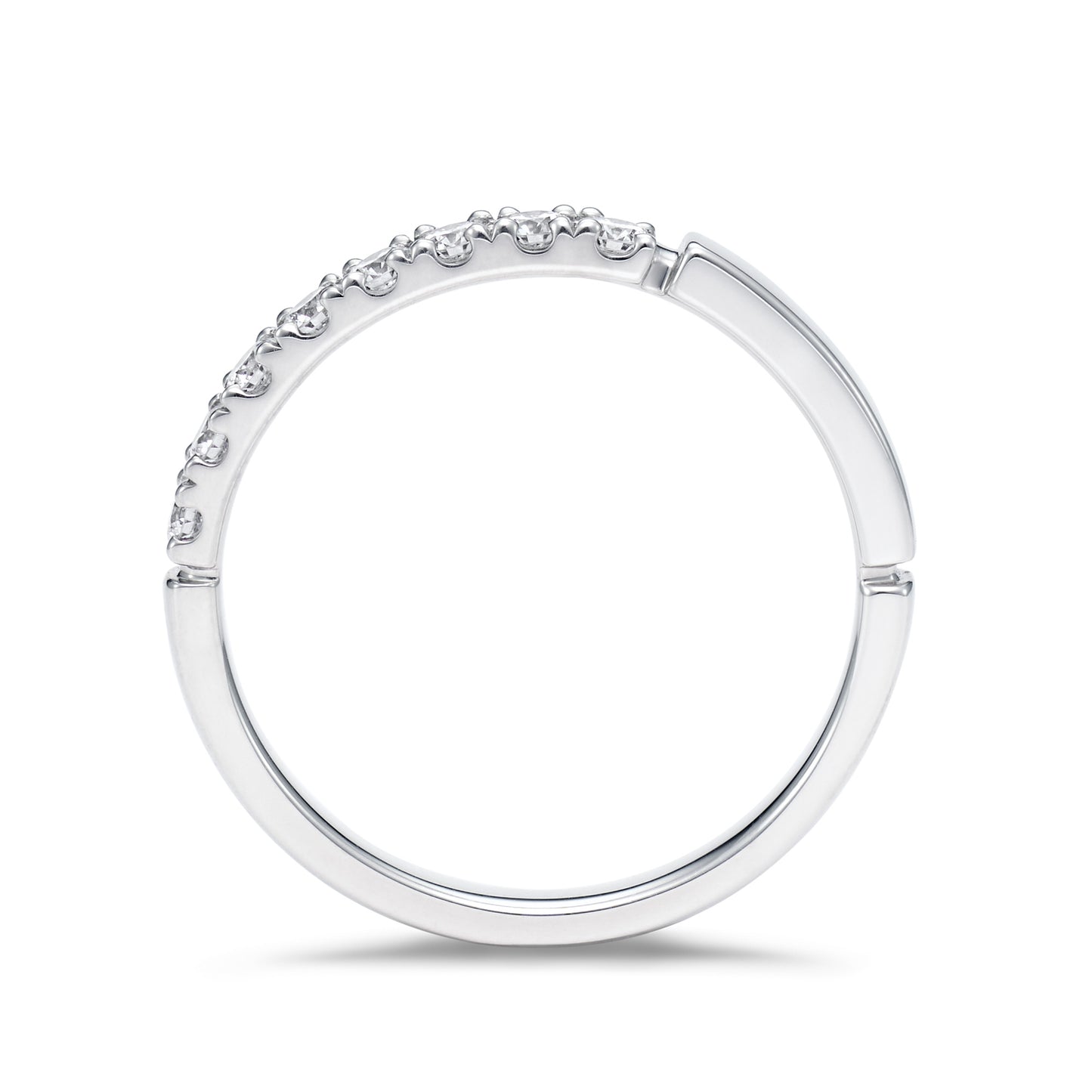 ライン プラチナ ダイヤモンドリング