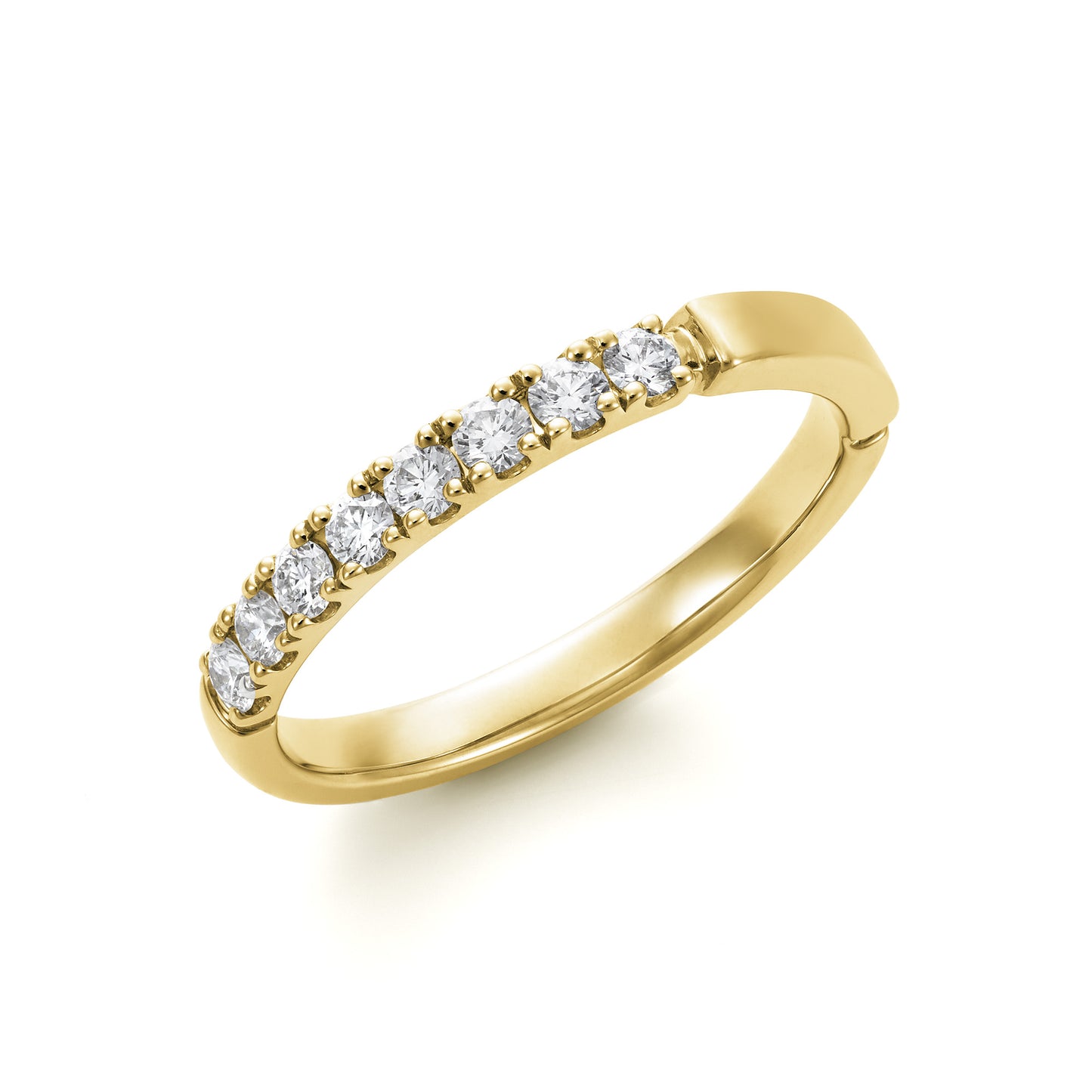 ライン K18イエローゴールド ダイヤモンドリング