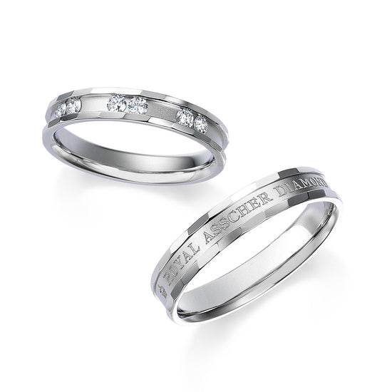 ROYAL ASSCHER WRB033/WRA024の公式商品写真(ペア・仕様例)