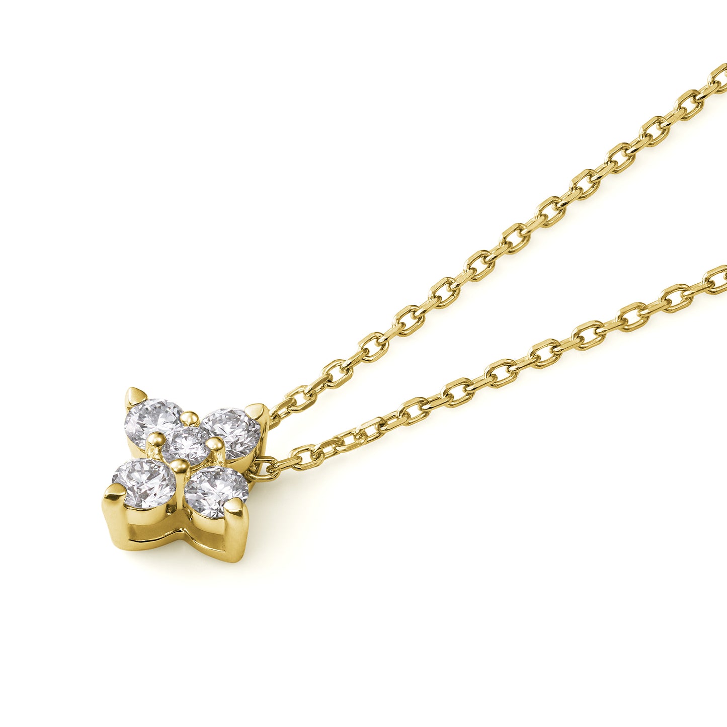 フロリアード K18イエローゴールド ダイヤモンドペンダント